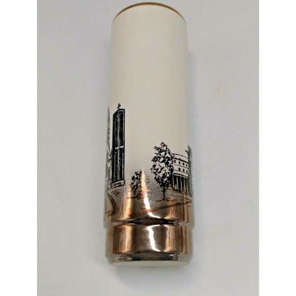 Vintage Royal Bavaria Hand Painted Lusterwate Vase 7 1/2" Tall x 2 1/2" Diameter - Picture 4 of 6